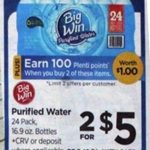 Rite Aid ~ Big Win Purified Water 24 Pk. Case ONLY $2 Each !